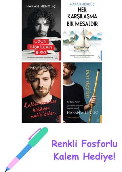 Hakan Mengüç 4 Kitap Seti + Fosforlu Kalem Hediye