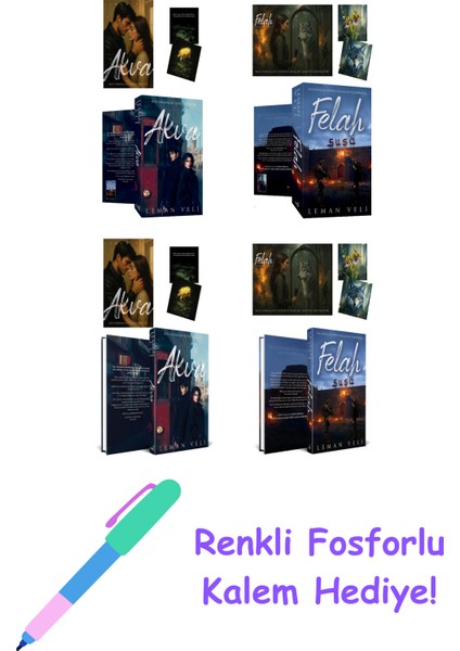 Leman Veli 4 Kitap Seti + Fosforlu Kalem Hediye