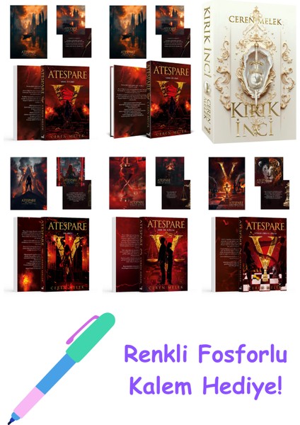 Ceren Melek 6 Kitap Seti + Fosforlu Kalem Hediye