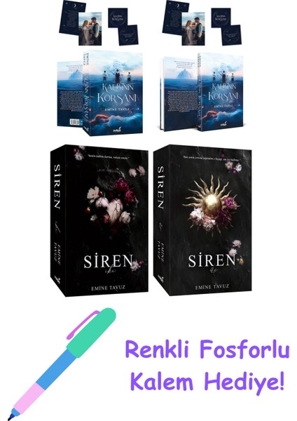 Emine Tavuz 4 Kitap Seti + Fosforlu Kalem Hediye