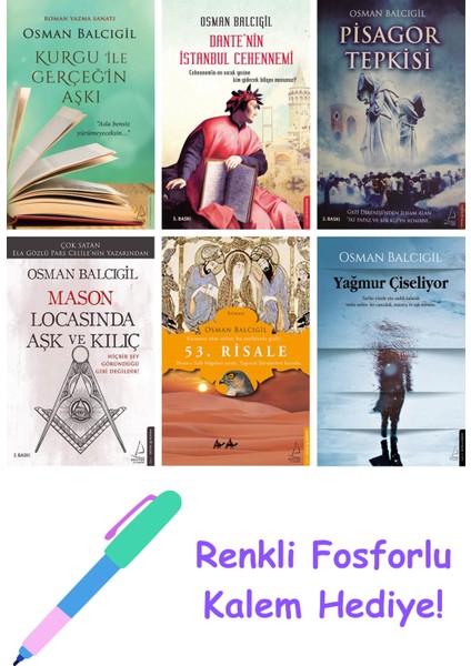 Osman Balcıgil 6 Kitap Seti + Fosforlu Kalem Hediye