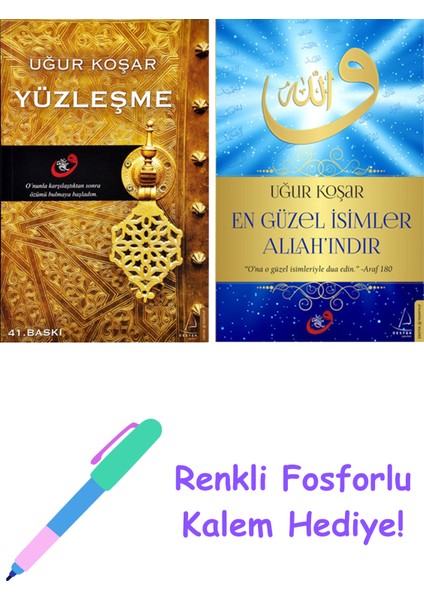 Uğur Koşar 2 Kitap Seti + Fosforlu Kalem Hediye