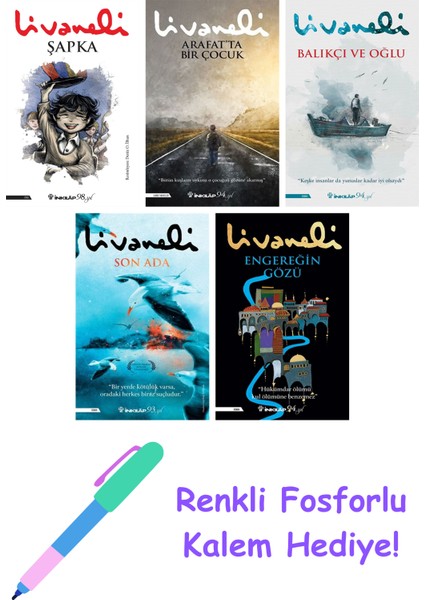 Zülfü Livaneli 5 Kitap Seti + Fosforlu Kalem Hediye