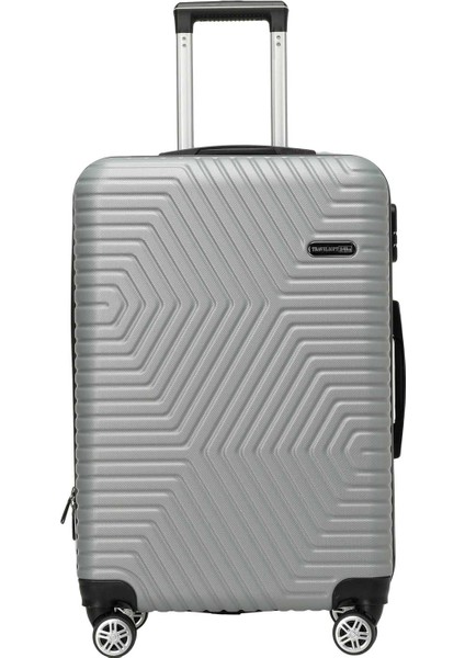 Sanderum -O 5pr Grı Unisex Orta Boy Valiz