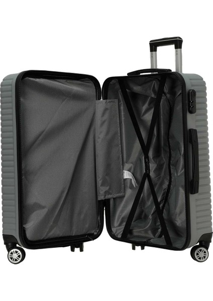 Sanderum -O 5pr Grı Unisex Orta Boy Valiz modelleri