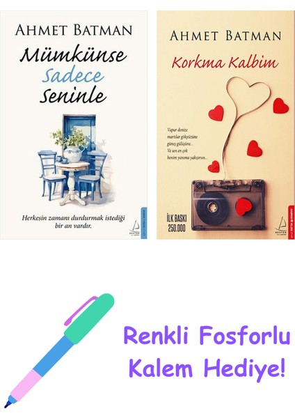Ahmet Batman 2 Kitap Seti + Fosforlu Kalem Hediye