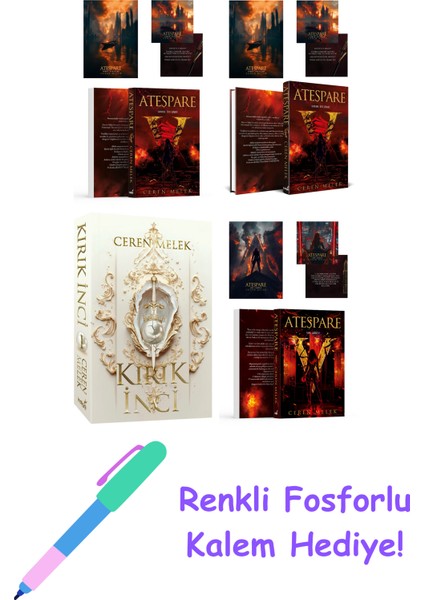 Ceren Melek 4 Kitap Seti + Fosforlu Kalem Hediye