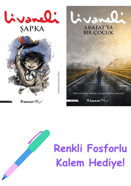 Zülfü Livaneli 2 Kitap Seti + Fosforlu Kalem Hediye