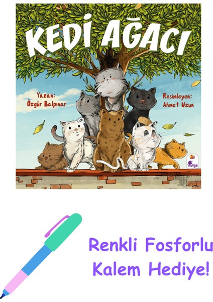 Kedi Ağacı + Fosforlu Kalem Hediye