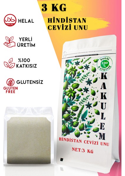 Sertifikalı Glutensiz Hindistan Cevizi Unu 3 kg