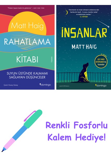 Matt Haig 2 Kitap Seti + Fosforlu Kalem Hediye