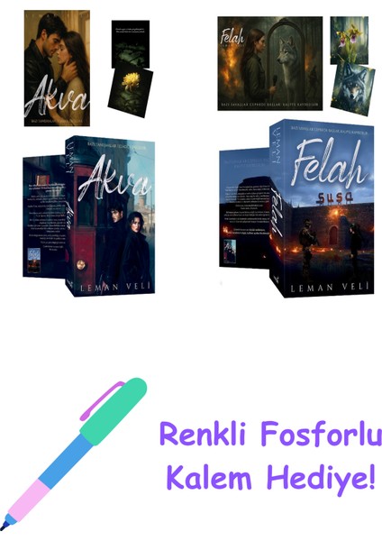 Leman Veli 2 Kitap Seti + Fosforlu Kalem Hediye
