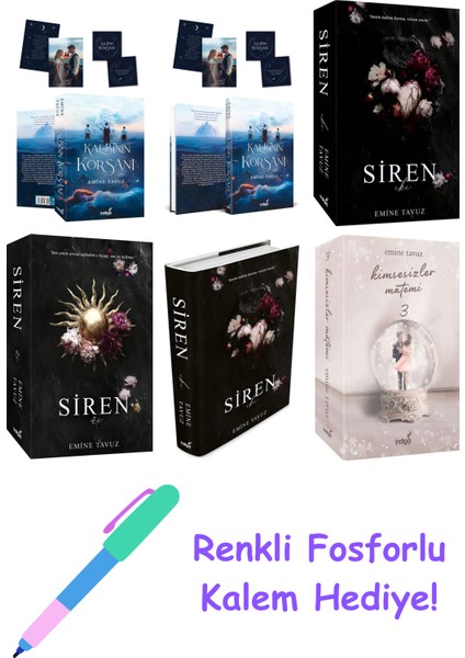 Emine Tavuz 6 Kitap Seti + Fosforlu Kalem Hediye