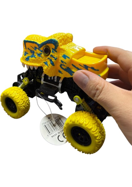 Dinozor Tırmanıcı Büyük Ayak Kurtarma Arabası Sarı modelleri