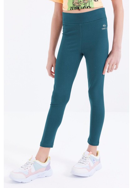 Zümrüt Yüksek Bel Dar Paça Kız Çocuk Tayt - 75047