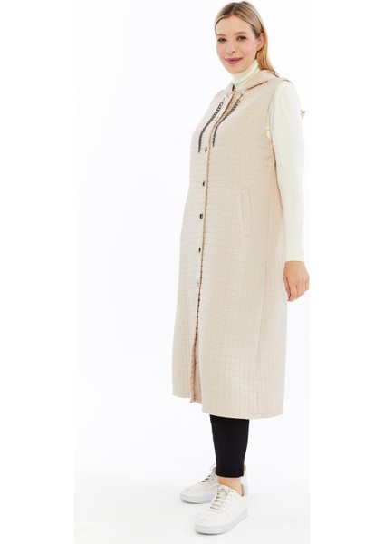 Kadın Büyük Beden Kapitone Yelek modelleri