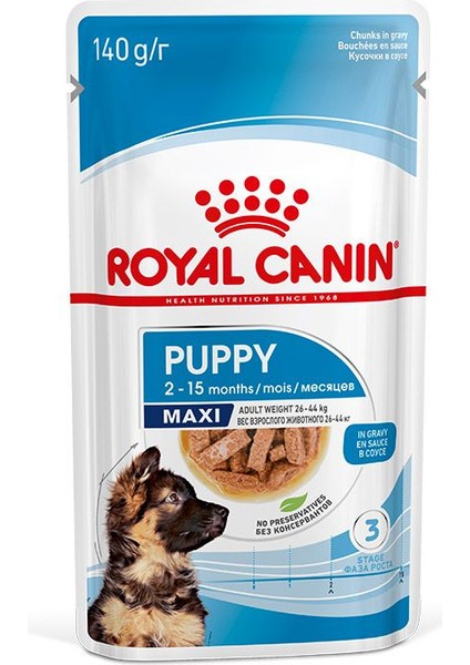 Büyük Irklar için Yavru Yaş Köpek Maması 10 x 140g