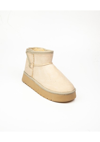 026 Bej Süet Kürklü Kız Çocuk Bot