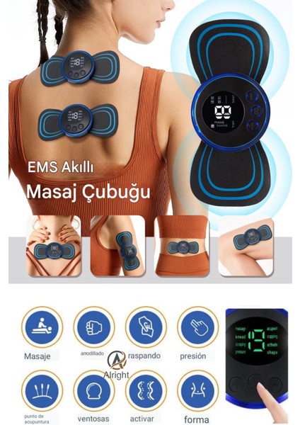 Dijital Ekranlı 8 Modlu Kelebek Masaj Aleti ve Tens Cihazı 16 Kademeli Profesyonel Kas Geliştirme Cihazı indirimleri