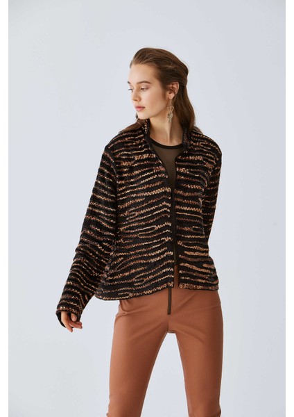 Payetli Desenli Abiye Kadın Ceket Standart Renk K2064102_089 fiyatları