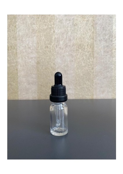 10 ml Şeffaf Cam Şişe Damlalıklı 24 Adet