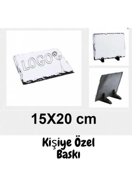 Kişiye Özel Baskılı Taş Çerçevesi 15 x 20 cm , Fotoğraf Baskılı, Masa Üstü Çerçeve / Hediyelik modelleri