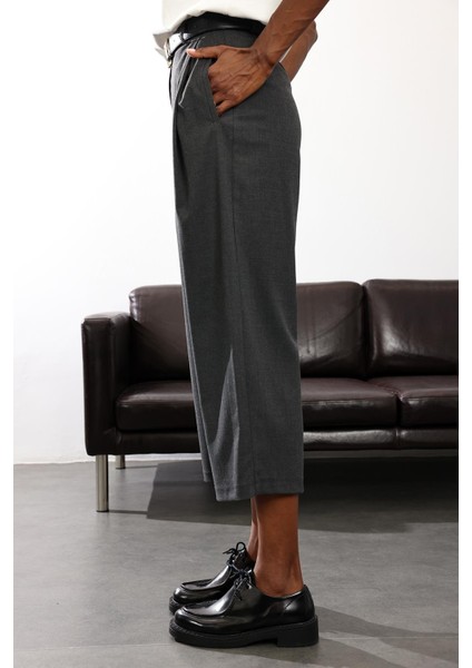 Antrasit Barrel Kumaş Pantolon 1598 indirimleri
