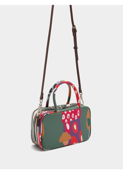 Desenli Teknik Kumaş Bowling Çanta fırsatları