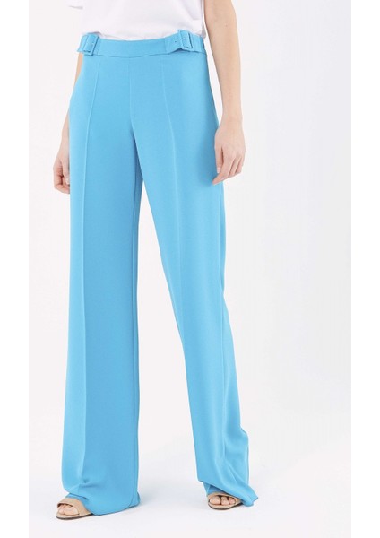 Bol Paça Kadın Pantolon Turkuaz Y9912034_029 modelleri