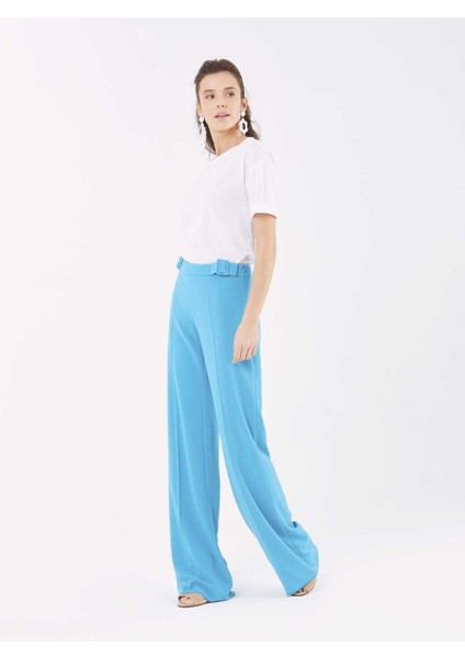 Bol Paça Kadın Pantolon Turkuaz Y9912034_029 fırsatları