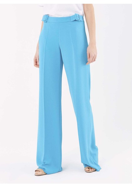 Bol Paça Kadın Pantolon Turkuaz Y9912034_029