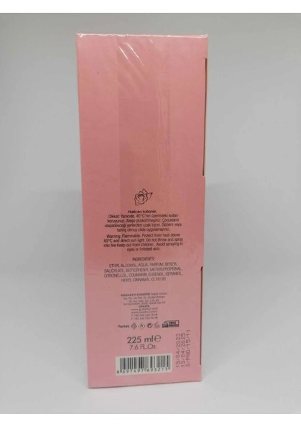 Gül Özlü Özel Kolonya 225 ml indirimleri