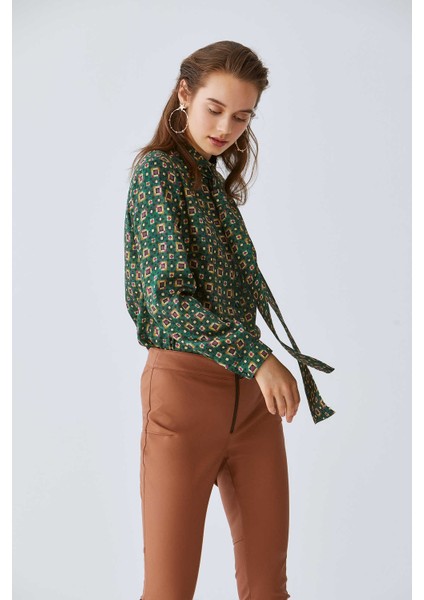 Deri Görünümlü Pantolon Taba K2012035_022 fiyatları