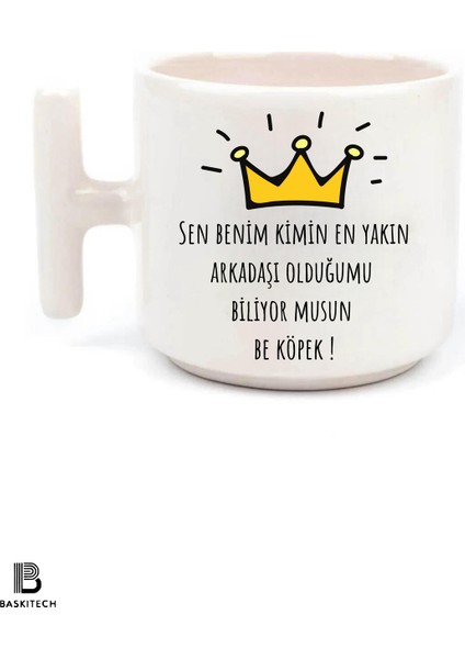 Prens Sen Benim Kimin En Yakın Arkadaşı Olduğumu Biliyor Musun Baskılı T Kulp Kupa Bardak fiyatları