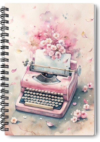 Pink Dreams Nostaljik Tasarım Tel Spiralli 4'lü Hatıra, Günlük, Ajanda, Anı, Okul Defter Seti fırsatları