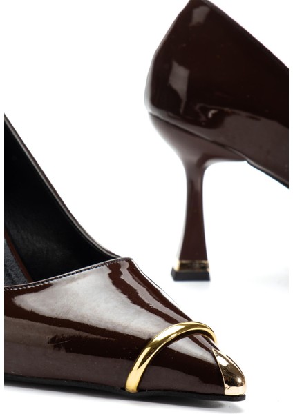 Suins Clove Model Kadın Topuklu Burnu Metal Detaylı Stiletto Ayakkabı fiyatları