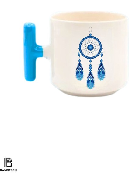 Düş Kapanı Baskılı T Kulp Kupa Bardak