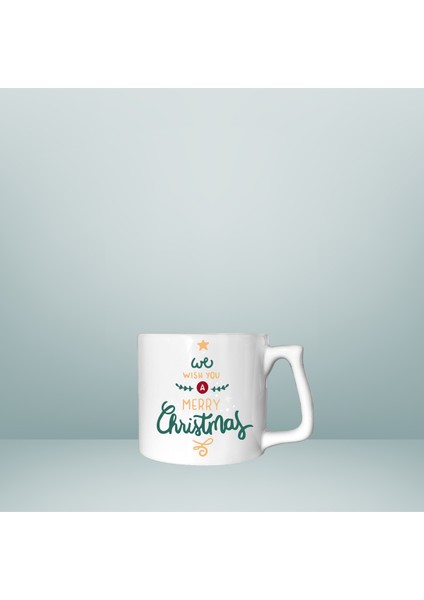 Merry Christmas Baskılı Lüks Kupa Bardak