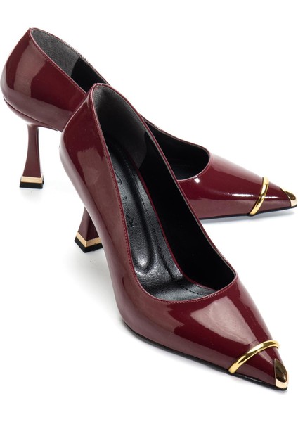 Suins Clove Model Kadın Topuklu Burnu Metal Detaylı Stiletto Ayakkabı