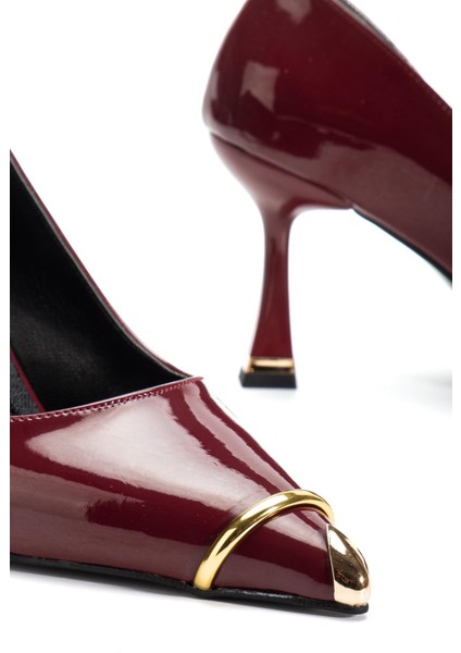 Suins Clove Model Kadın Topuklu Burnu Metal Detaylı Stiletto Ayakkabı fiyatları