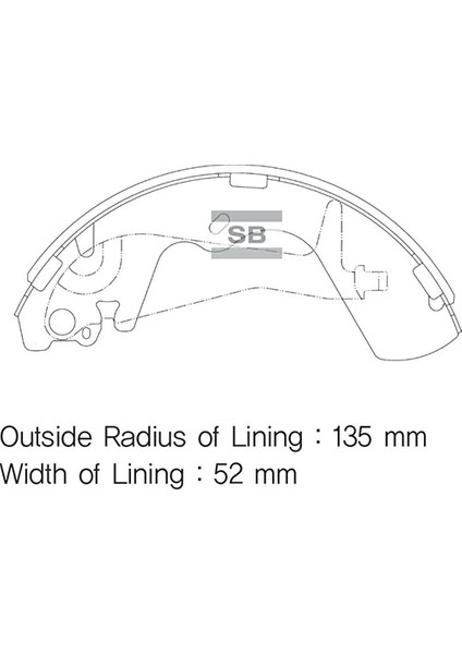 ARKA KAMPANA PABUÇ BALATA HYUNDAI GALLOPER 2.5L D4BH TCİ 1999-2003 / 3.0L G6AT SOHC 56 1998-2001 583054AA00 SB000102
