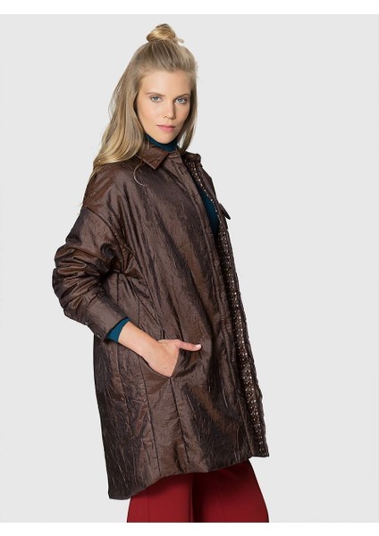 Cep Ve Düğme Detaylı Kap Kahve K1816037_005 fiyatları