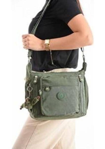 Lüks Figürlü Gösterişli Bol Bölmeli Çapraz Çanta