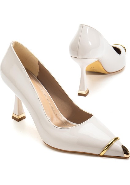 Suins Clove Model Kadın Topuklu Burnu Metal Detaylı Stiletto Ayakkabı