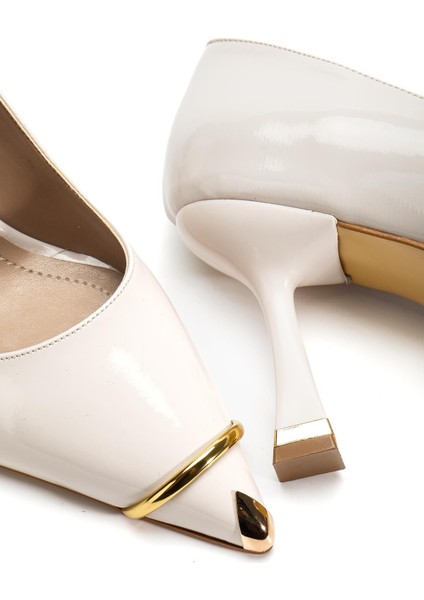 Suins Clove Model Kadın Topuklu Burnu Metal Detaylı Stiletto Ayakkabı fiyatları