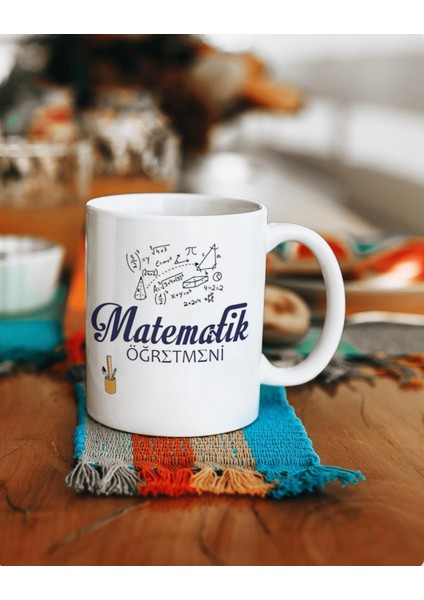 Öğretmenler Günü Matematik Öğretmeni Kupa Bardak