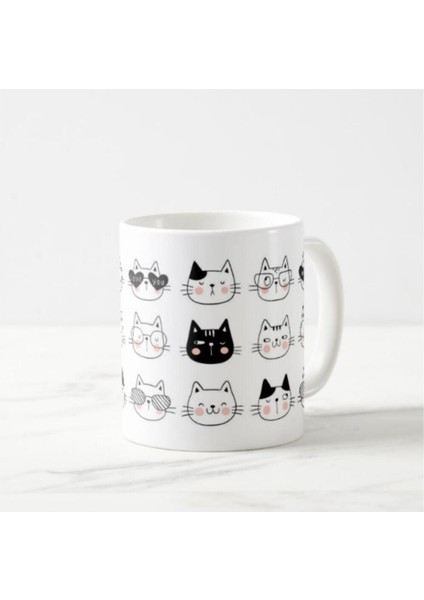 Kedi Baskılı Kupa Bardak fiyatları