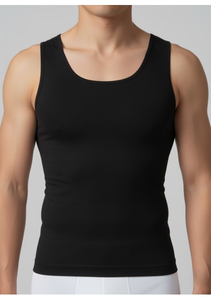 Erkek Korseli Atlet Göğüs ve Göbek Toparlayıcı Sıkılaştırıcı Sarkma Önleyici