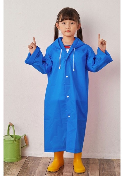 Erkek ve Kız Çocuk Yağmurluk Panço Su Geçirmez