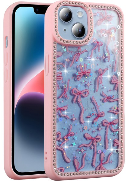 Apple iPhone 14 Kılıf Taşlı ve Simli Tasarım Zore Azra Kapak fiyatları